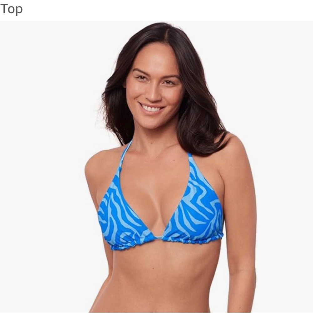Sports Illustrated Swim Blue Bikini with Geometric Design